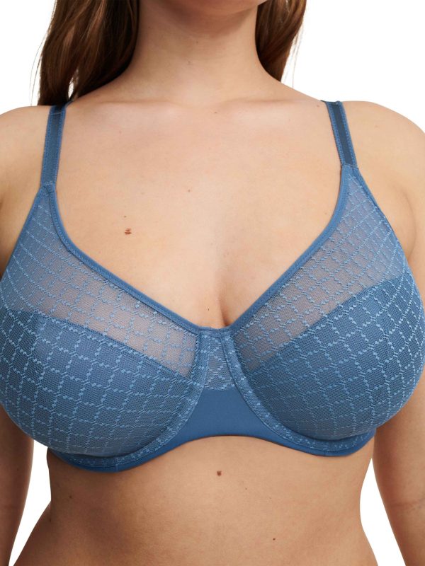 Reggiseno Chantelle, con ferretto, in pizzo, fascia laterale morbida