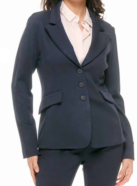 Giacca blazer avvitata, punto milano diagonale