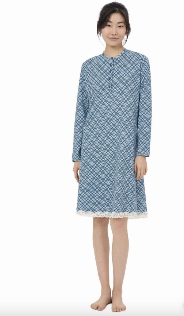 Camicia da notte Ragno in caldo cotone modello serafino