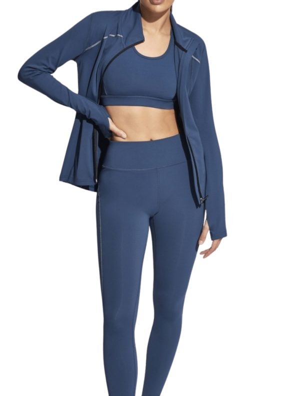 Giacca sportiva donna Selmark, in tessuto tecnico, con zip e collo alto