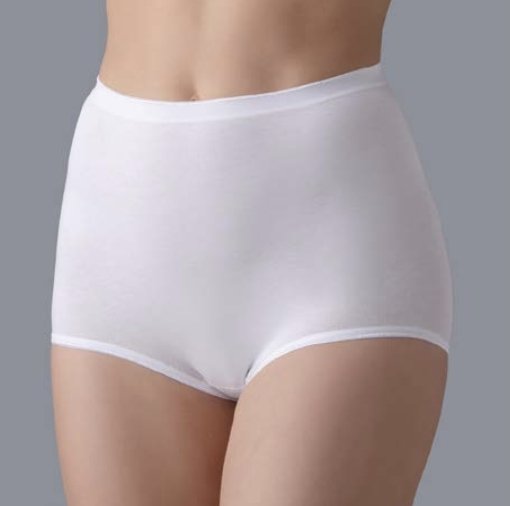 Slip donna in puro cotone a vita alta, confezione bi-pack
