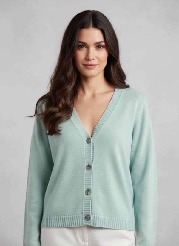 Cardigan in 100% pura lana merinos extrafine