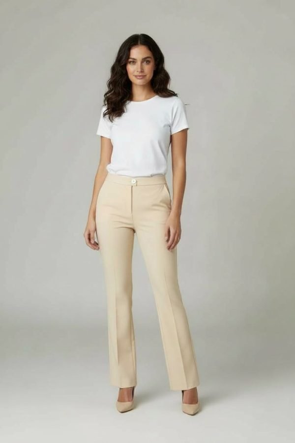 Pantalone invernale in mista viscosa elasticizzato