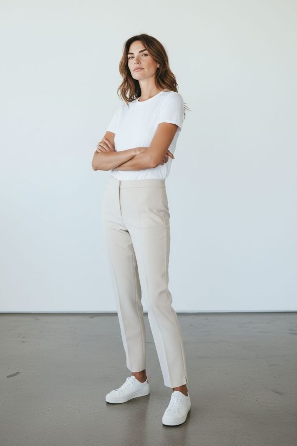 Pantalone taglio classico a sigaretta Pucci, spacco sul fondo