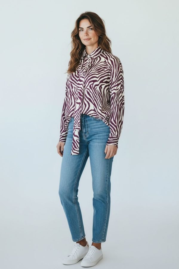Camicia con colletto e fusciacca accessoria
