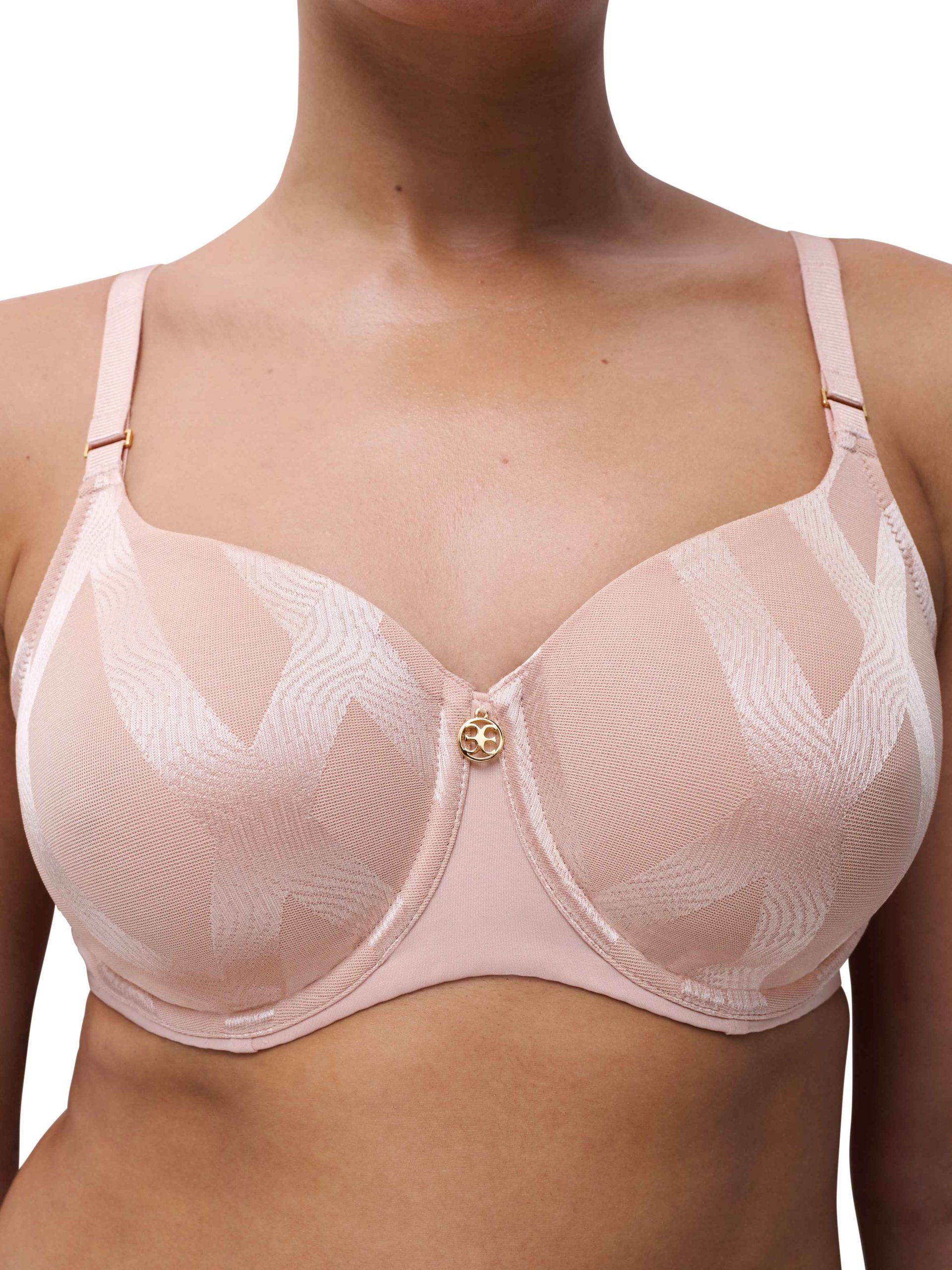 Reggiseno con ferretto Chantelle, alto nel mezzo e nelle fasce laterali, spallina regolabile larga - immagine 4