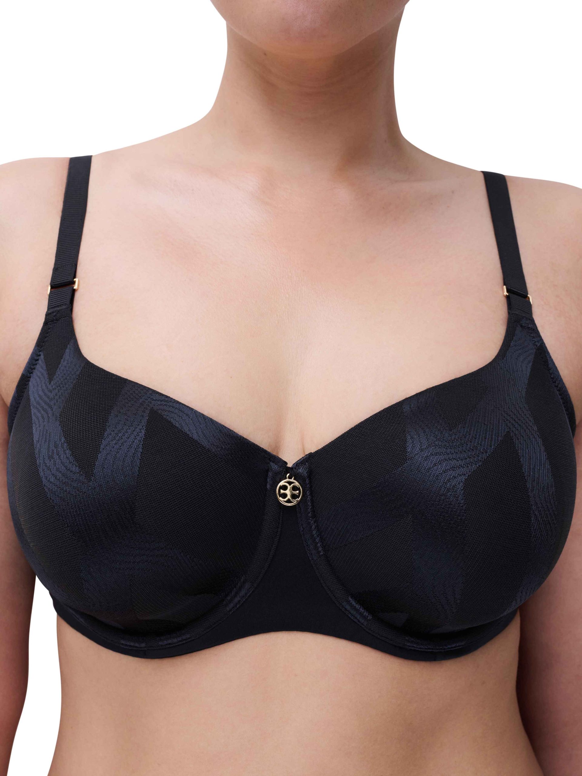 Reggiseno con ferretto Chantelle, alto nel mezzo e nelle fasce laterali, spallina regolabile larga - immagine 6