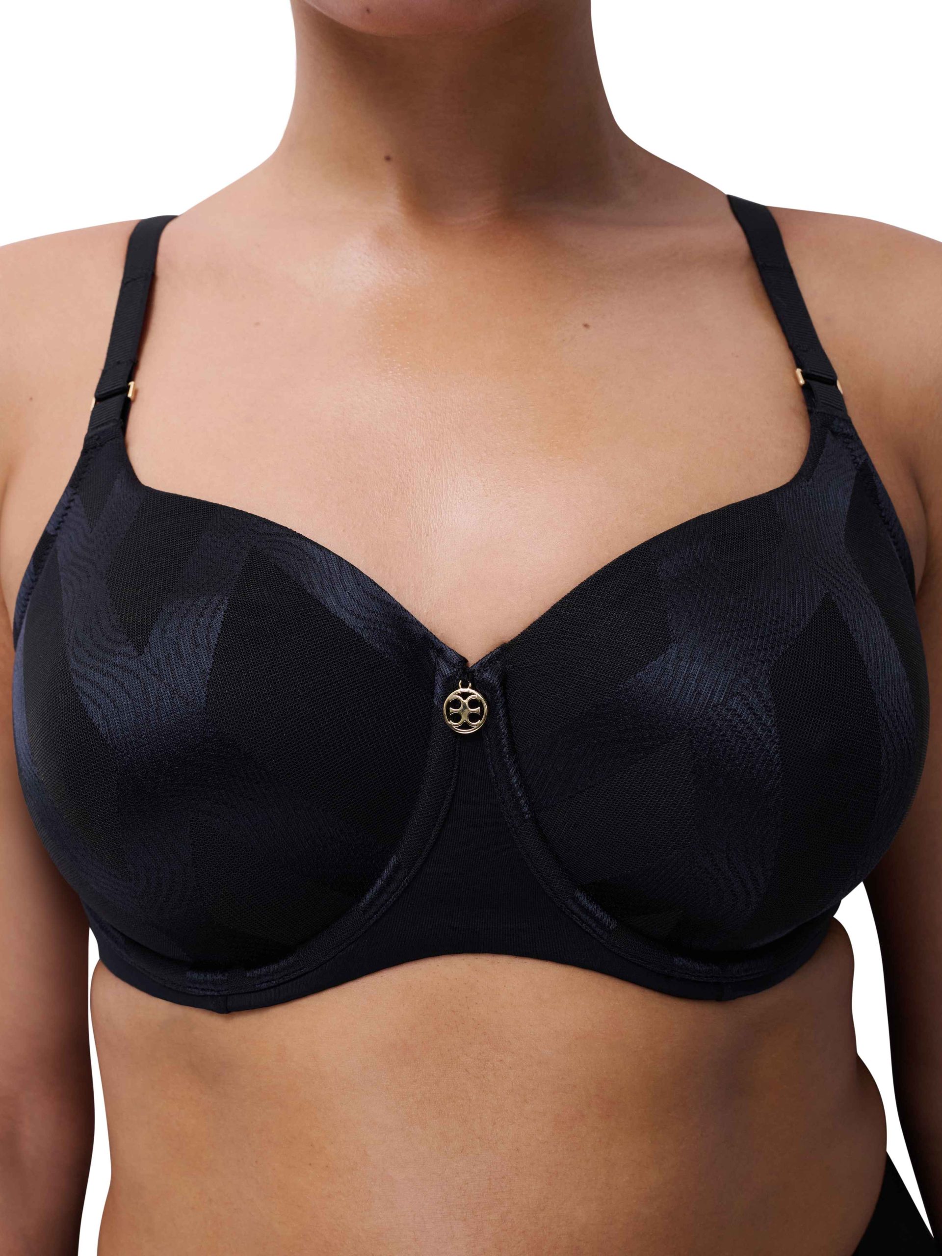 Reggiseno con ferretto Chantelle, alto nel mezzo e nelle fasce laterali, spallina regolabile larga - immagine 7